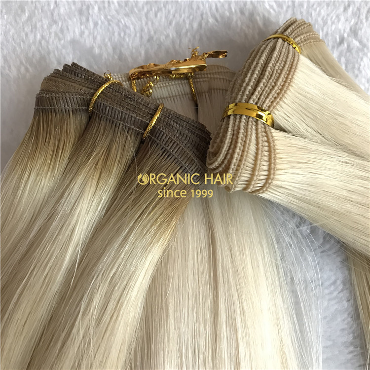 Future star human flat weft hair extensions X113